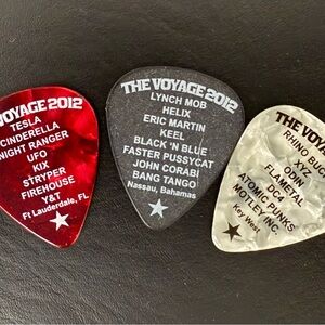 Monsters of Rock Cruise 2012 Guitar Picks